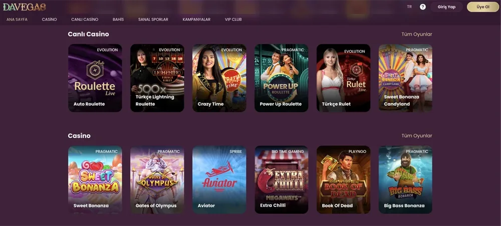 davegas casino giriş