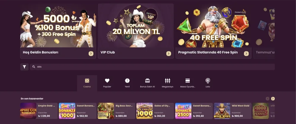 davegas yeni giriş
